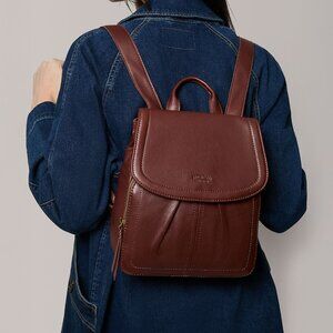 NWT American Leather Co. Marino Backpack | Women's Brown Genuine Leather Bag